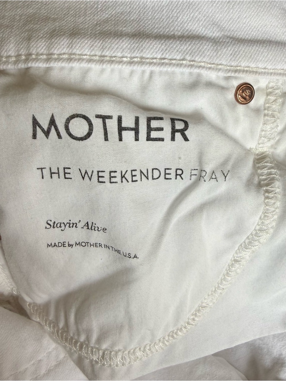 Mother jeans The Weekender Fray white 26 - Picture 4 of 4